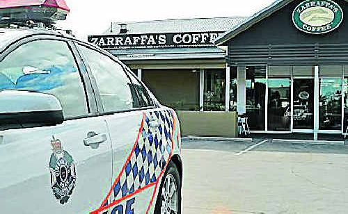 Zaraffas was one of two businesses targeted by thieves on Tuesday night. Zaraffas was one of two businesses targeted by thieves on Tuesday night.